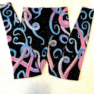 BlackMilk Octopus Tentacle Galaxy Leggings – Size M – Made in Australia